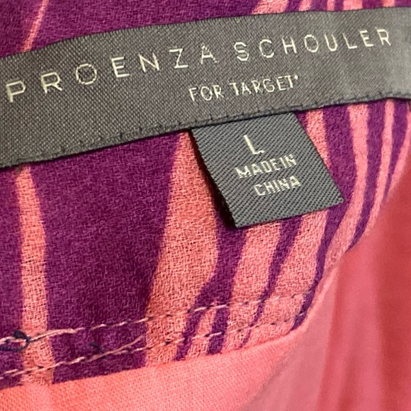 Provenza Schuler Tropical Pink & Purple 🌴 Palm leaves Leaves Lightweight Dress - Picture 6 of 15